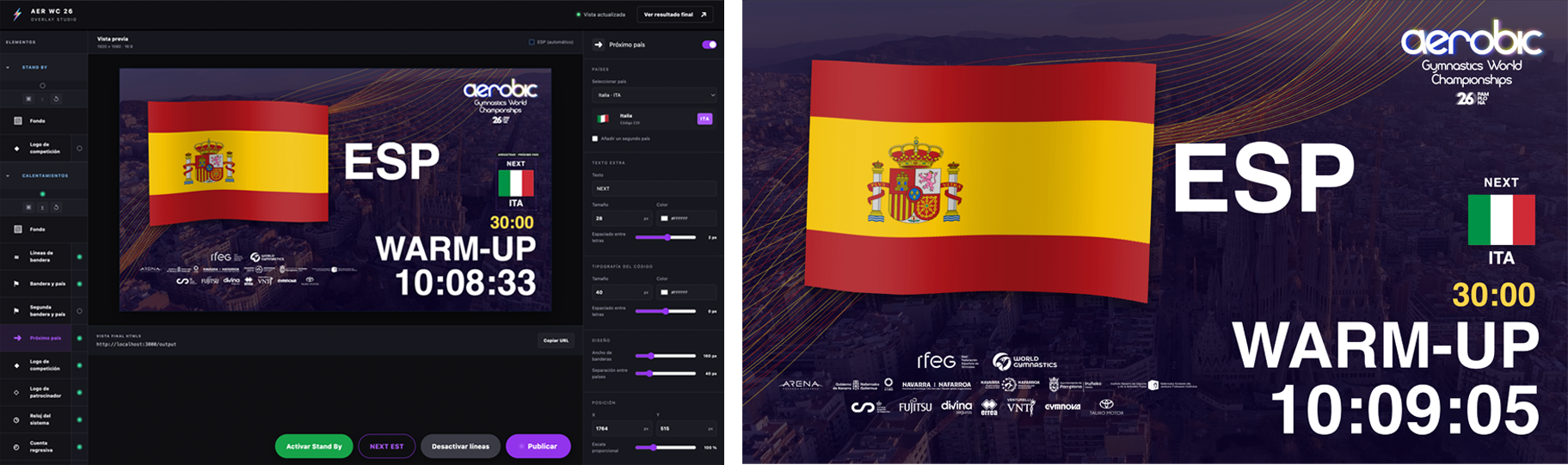 Software de Loomedia para el Mundial de Gimnasia Aeróbica